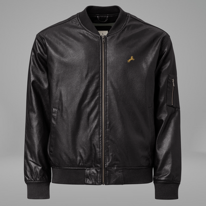 Leather Bomber Jacket